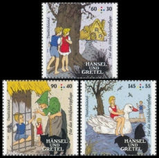 BRD MiNr. 3056-3058 Satz ** Wohlfahrt 2014: Hänsel und Gretel, postfrisch