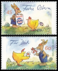 FRG MiNo. 3063-3064 set ** Gaymann drawings, MNH