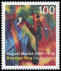 FRG MiNo. 3103 ** August Macke - Painting: Sunny Road, MNH