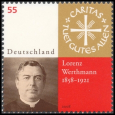 BRD MiNr. 2697 ** 150. Geburtstag von Lorenz Werthmann, postfrisch
