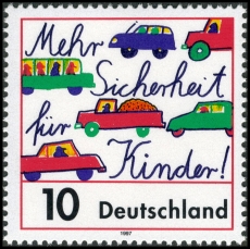 FRG MiNo. 1954 ** More safety for children in road traffic, MNH