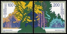 FRG MiNo. 1918-1919 set ** 50 y. Protection German Forests, from block 38, MNH