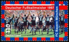 BRD MiNr. 1958 ** Deutscher Fußballmeister 1997: FC Bayern München, postfrisch