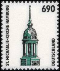 FRG MiNo. 1860 ** Sights (XIX): St.-Michaelis-Church Hamburg, MNH