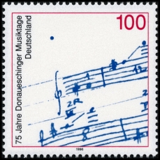 FRG MiNo. 1890 ** 75 years Donaueschinger Musiktage, MNH