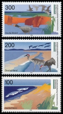 FRG MiNo. 1871-1873 set ** Vorpommersche Boddenlandschaft, from block 36, MNH