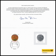 BRD MiNr. 2692 o Tag der Briefmarke 2008, Ersttagsstempel, philatel. Danke