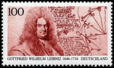 FRG MiNo. 1865 ** 350th birthday of Gottfried Wilhelm Leibniz, MNH