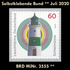 FRG MiNo. 3555 ** Self-Adhesives Germany July 2020, MNH