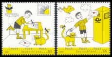 FRG MiNo. 2596-2597 set ** Post: picture story (I), MNH