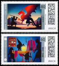 BRD MiNr. 3631-3632 Satz ** Serie Sagenhaftes Deutschland, postfrisch