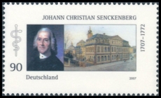 FRG MiNo. 2588 ** 300th birthday of Johann Christian Senckenberg, MNH