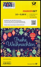 BRD MiNr. FB 112 (3643) ** Frohe Weihnachten, Folienbl., selbstkleb., postfr.