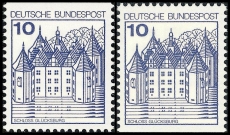 BRD MiNr. 913CI/DI ** Burgen & Schlösser, Buchdruck, postfr., geschnitten