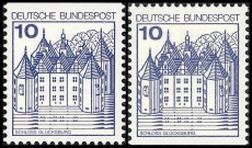 FRG MiNo. 913CI/DI ** Castles & Palaces, letterpress, MNH, cut