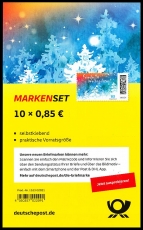 BRD MiNr. FB 122 (3730) ** Friedvolle Weihnachten, Folienbl., selbstkl., postfr.