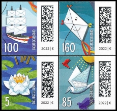 FRG MiNo. 3651-3654 set ** Permanent series World of Letters, self-adhesive, MNH