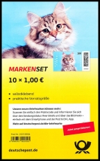 BRD MiNr. FB 124 (3751) ** Serie Haustiere: Katze, Folienbl., selbstkl., postfr.