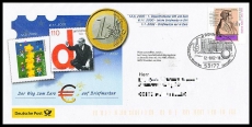 FRG MiNo. 2169 o Standard letter real used - The way to the Euro on stamps