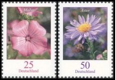 FRG MiNo. 2462-2463 set ** Flowers (III): mallow and Aster, MNH