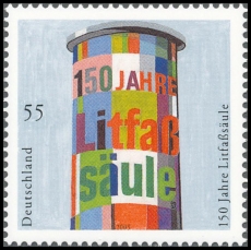 BRD MiNr. 2444 ** 150 Jahre Litfaßsäule, postfrisch