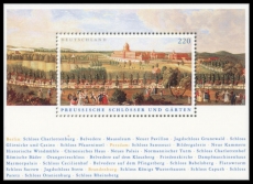 FRG MiNo. Block 66 (2476) ** Prussian Palaces and Gardens, sheetlet, MNH