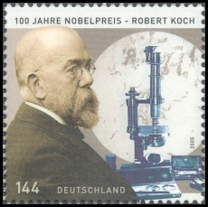 BRD MiNr. 2496 ** 100. Jahrestag Verleihung Nobelpreis an Robert Koch, postfr.