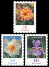 BRD MiNr. 2505-2507 Satz ** Blumen (VIII), postfrisch