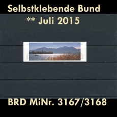 FRG MiNo. 3167/3168 ** All self adhesives July 2015, MNH