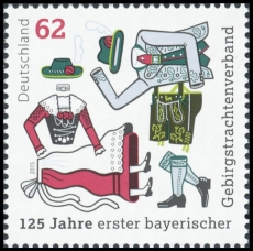 FRG MiNo. 3159 ** 125 years first Bavarian mountain costume Association, MNH