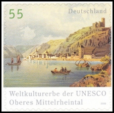 BRD MiNr. 2537 ** Kultur- & Naturerbe Ob. Mittelrheintal postfr., selbstkl., aus MS
