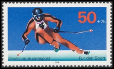 FRG MiNo. 958 ** Sports Aid Skiing, MNH