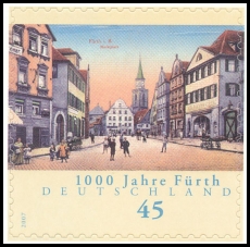 BRD MiNr. 2584 ** 1000 Jahre Fürth, postfrisch, selbstklebend