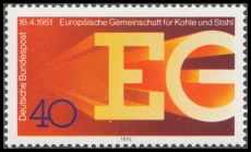 FRG MiNo. 880 ** 25 years European Coal and Steel Community (ECSC), MNH