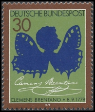 FRG MiNo. 978 ** 200th anniversary of Clemens Brentano, MNH