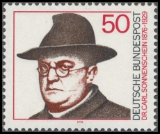 BRD MiNr. 892 ** 100.Geburtstag von Dr. Carl Sonnenschein, postfrisch