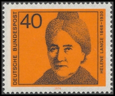 FRG MiNo. 792 ** Significant German women (I): Womens rights activist Lange, MNH