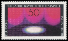 FRG MiNo. 896 ** Centenary of Bayreuth Festival, MNH