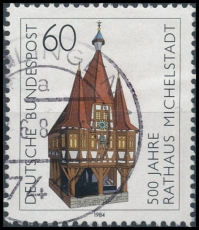 FRG MiNo. 1200 O 500th Anniv. Of Michelstadt Town Hall, postmarked