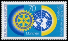 BRD MiNr. 1327 ** Weltkongreß des Intern.Rotary-Clubs, München, postfrisch