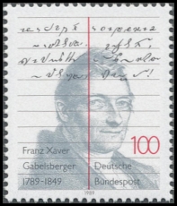 FRG MiNo. 1423 ** 200th birthday of Franz Xaver Gabelsberger, MNH