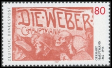 FRG MiNo. 1344 ** Hauptmann, Gerhart, MNH