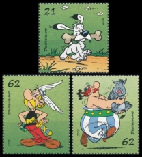 BRD MiNr. 3175-3177 Satz ** Asterix, Obelix und Idefix, aus Block 80, postfrisch