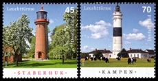 FRG MiNo. 3252-3253 set ** Series Lighthouses: Staberhuk & Kampen, MNH