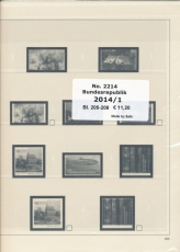 SAFE 221414/I dual Supplement Federal Republic of Germany part 1 of 2014 sheet 205-208