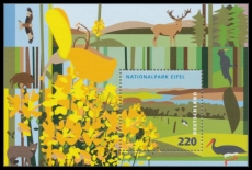 FRG MiNo. Block 74 (2737) **/o German parks: Eifel National Park, sheetlet