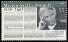 FRG MiNo. 2766 ** 100th anniversary of Marion Dönhoff, MNH