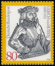 FRG MiNo. 1364 ** 500th Birthday of Ulrich von Hutten, MNH