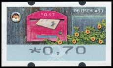 FRG MiNr. ATM 9, Cent value selection ** Frama label: Receive letters, MNH