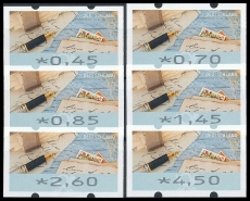 FRG MiNr. ATM 8 set 45-450 Euro cent ** Frama labels: Write letters, MNH